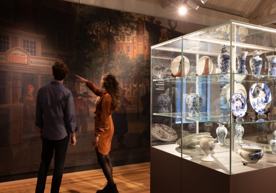 <h3><strong>Royal Delft &ndash; The Home of Delft Blue Pottery 🏺🎨</strong></h3>
<p>The <strong>last remaining 17th-century Delftware factory</strong>, Royal Delft is where <strong>the famous blue-and-white pottery</strong> is still <strong>hand-painted</strong> today.</p>
<p>🌟 <strong>What&rsquo;s Inside?</strong><br>✅ Watch <strong>skilled artists hand-painting Delftware</strong> 🎨<br>✅ Learn about <strong>the history of Delft Blue pottery</strong><br>✅ Buy <strong>authentic, handcrafted Delft souvenirs</strong></p>
<p>💡 <strong>Fun Fact:</strong> Delftware was originally inspired by <strong>Chinese porcelain</strong>, but it became a unique Dutch tradition!</p>
<p>📍 <strong>Experience craftsmanship at Royal Delft!</strong></p>