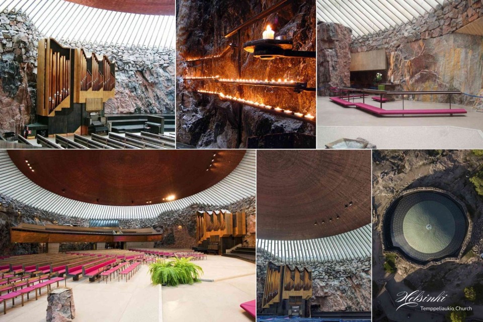 <h3 data-start="324" data-end="366">🕯️ <strong data-start="332" data-end="366">Temppeliaukio Church, Helsinki&nbsp;</strong></h3>
<p data-start="368" data-end="841">Carved directly into solid rock, Temppeliaukio Church is one of Helsinki&rsquo;s most remarkable landmarks.&nbsp;<br data-start="469" data-end="472">Natural stone walls, soft light and the glow of candles create an atmosphere of calm and quiet strength.&nbsp;<br data-start="577" data-end="580">The acoustics here are world-famous &mdash; it&rsquo;s not only a place of worship but also a venue for concerts that make the whole space vibrate with sound.&nbsp;<br data-start="726" data-end="729">Tip: visit in the late afternoon when sunlight filters through the copper dome &mdash; the entire room turns golden.&nbsp;</p>
<p data-start="843" data-end="1014">#Helsinki #Finland #TemppeliaukioChurch #RockChurch #NordicArchitecture #ScandiDesign #HiddenGems #TravelInStyle #FinlandVibes #NordicCalm #SlowTravel #DesignDestination</p>