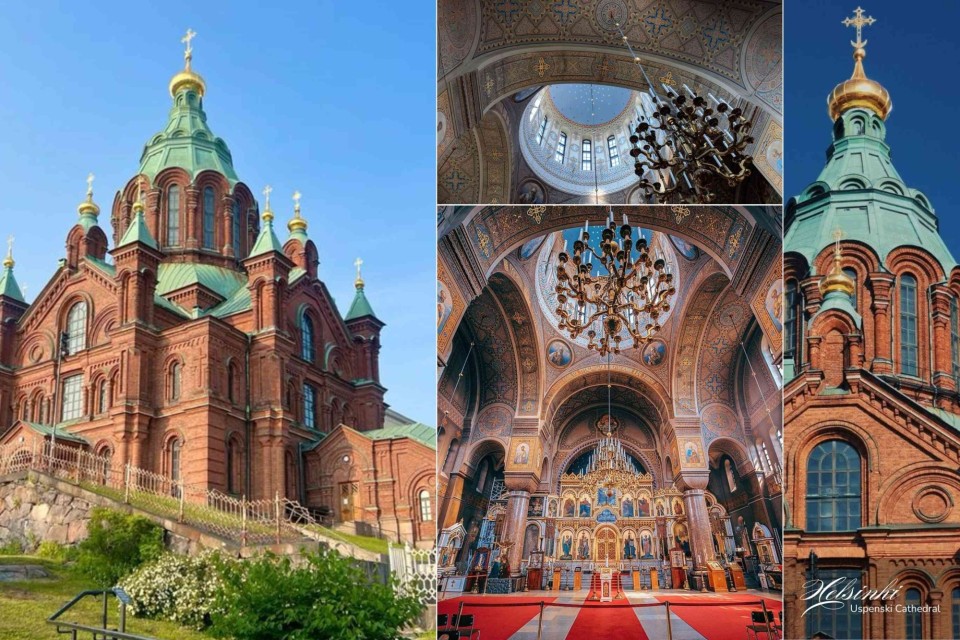 <h3 data-start="275" data-end="329">🕍 <strong data-start="282" data-end="329">Part 1 &ndash; The Exterior of Uspenski Cathedral&nbsp;</strong></h3>
<p data-start="330" data-end="901">Perched on a hillside overlooking the city and the harbor, Uspenski Cathedral is one of Helsinki&rsquo;s most striking landmarks.<br data-start="453" data-end="456">Its red brick fa&ccedil;ade and golden cupolas reflect the city&rsquo;s Eastern influences, a reminder of Finland&rsquo;s long cultural connection with both the East and the West.<br data-start="616" data-end="619">Tip: visit in the late afternoon &mdash; when the sun hits the copper-green domes, they glow beautifully against the Nordic sky.&nbsp;<br data-start="741" data-end="744">✨ <strong data-start="746" data-end="763">Did you know?&nbsp;</strong><br data-start="763" data-end="766">Uspenski Cathedral is the largest Orthodox church in Western Europe, built in 1868 and inspired by a 16th-century church near Moscow.&nbsp;</p>
<p data-start="903" data-end="1054">#Helsinki #UspenskiCathedral #Finland #NordicArchitecture #CityViews #HistoricFinland #TravelInStyle #CulturalHeritage #ScandiVibes #DiscoverHelsinki</p>