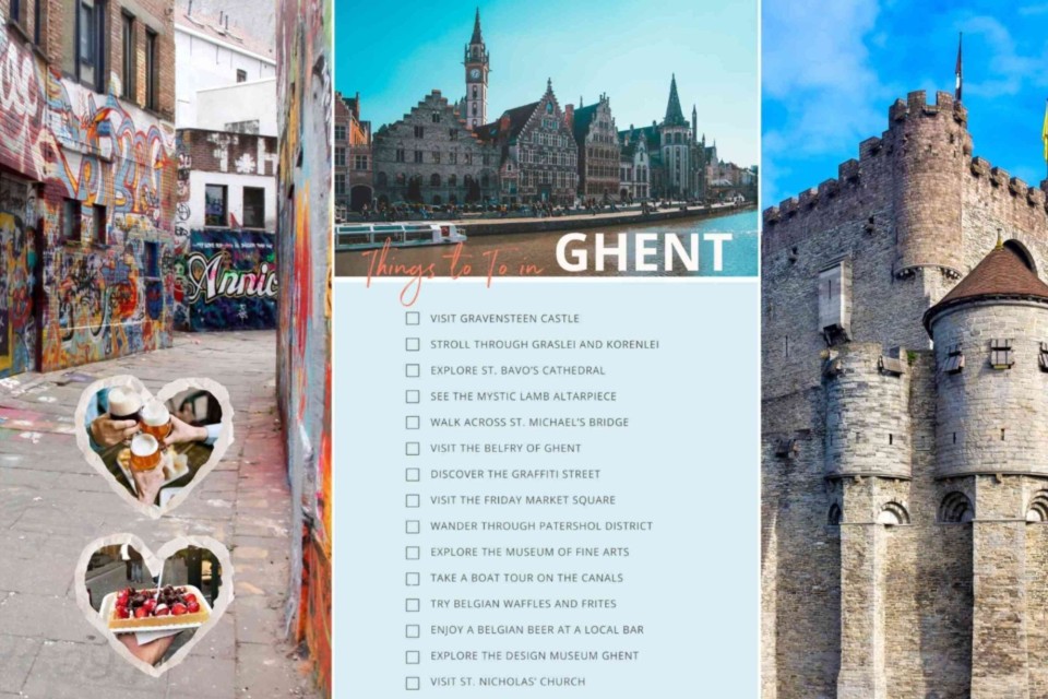 <p data-start="59" data-end="399"><strong>Ghent is the kind of city with medieval mystery and youthful energy</strong>. Somehow it feels completely effortless. From the towering turrets of Gravensteen Castle and the timeless fa&ccedil;ades along Graslei and Korenlei to the bold colors of Graffiti Street and the buzzing caf&eacute;s hidden in cobblestone lanes. This city is a living canvas of contrasts.</p>
<p data-start="401" data-end="800">Wander along the water as the Belfry rises proudly above the skyline, step into the quiet glow of St. Bavo&rsquo;s Cathedral to admire the Mystic Lamb or lose yourself in the charming streets of Patershol, where history whispers from every corner. Then switch gears: grab a Belgian beer at a cozy bar, savor warm waffles piled with sweetness, or hop on a canal boat to see the city from a whole new angle.</p>
<p data-start="802" data-end="898">Gent is culture, creativity, heritage and heart, woven together in one unforgettable experience.</p>
<p data-start="900" data-end="1046" data-is-last-node="" data-is-only-node="">#Ghent #VisitFlanders #BelgiumTravel #CityMagic #MedievalMeetsModern #StreetArtBelgium #HiddenGemsBelgium #TravelEurope #WanderBelgium #CityBreaks</p>