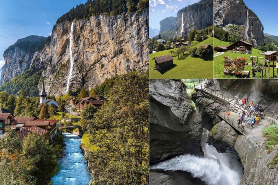 <p data-start="201" data-end="969"><strong data-start="201" data-end="274">Lauterbrunnen, a valley shaped by cliffs, waterfalls and quiet beauty&nbsp;</strong><br data-start="274" data-end="277">Lauterbrunnen feels like a dream carved into the mountains. Towering rock walls rise straight into the sky while Staubbach Falls drops in a graceful line beside wooden chalets and blooming alpine gardens. The turquoise river flows gently through the village, carrying the sound of fresh mountain water through the valley.&nbsp;<br data-start="598" data-end="601">A short journey deeper into the cliffs leads you to the Trummelbach Falls, a powerful series of glacier fed waterfalls hidden inside the mountain. The echo of rushing water and the cool mist in the air make it one of Switzerland&rsquo;s most extraordinary natural wonders.&nbsp;<br data-start="867" data-end="870">Lauterbrunnen is pure magic, a place where nature shows its strength and softness at the same time.&nbsp;</p>
<p data-start="971" data-end="1122" data-is-last-node="" data-is-only-node="">Location: Lauterbrunnen Valley and Trummelbach Falls&nbsp;<br data-start="1023" data-end="1026">#Lauterbrunnen #StaubbachFalls #TrummelbachFalls #BerneseOberland #SwissNature #VisitSwitzerland&nbsp;</p>