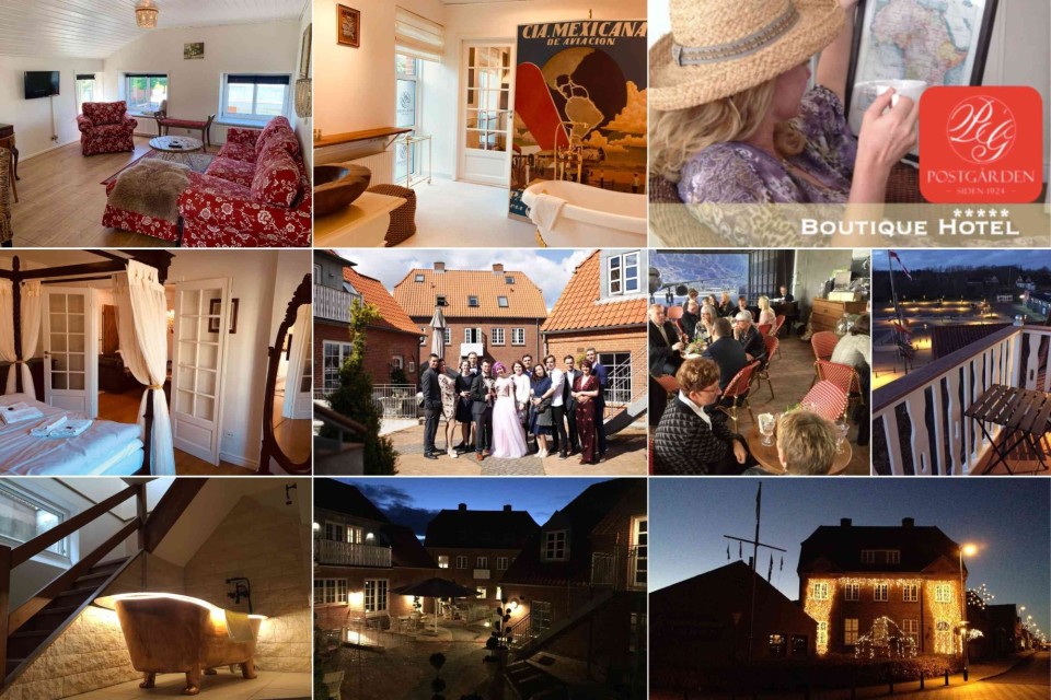 <p data-start="212" data-end="263"><strong data-start="212" data-end="263">Boutique stay in the heart of Svaneke&nbsp;</strong></p>
<p data-start="265" data-end="603">Postgaarden Boutique Hotel in Svaneke combines classic Danish charm with a homely atmosphere. The rooms range from bright suites with wooden floors and cosy seating areas to more traditional spaces with four-poster beds and warm interior details. Several rooms overlook the courtyard which is used for small gatherings weddings or events.&nbsp;</p>
<p data-start="605" data-end="941">The hotel also has spots designed for relaxing like the balcony with village views and the lounge area where guests often meet for coffee. One of the standout features is the wooden bathtub that gives some of the suites a unique look. In the evening the courtyard lights up and the main building becomes the centrepiece of the property.&nbsp;</p>
<p data-start="943" data-end="1081">This boutique hotel works well for travellers who want a quiet base while staying close to the coastline and the small streets of Svaneke.&nbsp;</p>
<p data-start="1083" data-end="1182" data-is-last-node="" data-is-only-node="">#VisitDenmark #BoutiqueHotel #Svaneke #DenmarkTravel #CozyStay #HotelInspiration #TravelScandinavia</p>