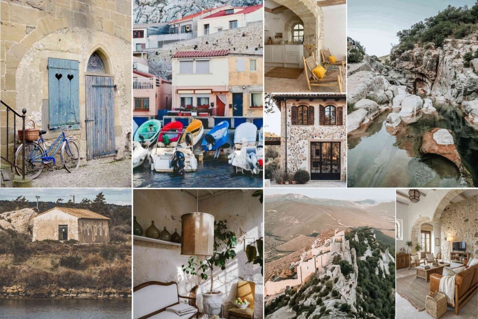 <article class="text-token-text-primary w-full focus:outline-none [--shadow-height:45px] has-data-writing-block:pointer-events-none has-data-writing-block:-mt-(--shadow-height) has-data-writing-block:pt-(--shadow-height) [&amp;:has([data-writing-block])>*]:pointer-events-auto [content-visibility:auto] supports-[content-visibility:auto]:[contain-intrinsic-size:auto_100lvh] scroll-mt-[calc(var(--header-height)+min(200px,max(70px,20svh)))]" dir="auto" tabindex="-1" data-turn-id="0a506331-d606-4879-ac89-9a16b668b3d2" data-testid="conversation-turn-90" data-scroll-anchor="true" data-turn="assistant">
<div class="text-base my-auto mx-auto pb-10 [--thread-content-margin:--spacing(4)] thread-sm:[--thread-content-margin:--spacing(6)] thread-lg:[--thread-content-margin:--spacing(16)] px-(--thread-content-margin)">
<div class="[--thread-content-max-width:40rem] thread-lg:[--thread-content-max-width:48rem] mx-auto max-w-(--thread-content-max-width) flex-1 group/turn-messages focus-visible:outline-hidden relative flex w-full min-w-0 flex-col agent-turn" tabindex="-1">
<div class="flex max-w-full flex-col grow">
<div class="min-h-8 text-message relative flex w-full flex-col items-end gap-2 text-start break-words whitespace-normal [.text-message+&amp;]:mt-1" dir="auto" data-message-author-role="assistant" data-message-id="0a506331-d606-4879-ac89-9a16b668b3d2" data-message-model-slug="gpt-5-1">
<div class="flex w-full flex-col gap-1 empty:hidden first:pt-[1px]">
<div class="markdown prose dark:prose-invert w-full break-words light markdown-new-styling">
<p data-start="137" data-end="202"><strong data-start="137" data-end="202">Old-world charm and wild southern landscapes&nbsp;</strong></p>
<p data-start="204" data-end="440">There&rsquo;s a unique kind of magic in the south of France: quiet stone villages with <strong data-start="285" data-end="310">blue-shuttered houses</strong>, tiny harbors lined with <strong data-start="336" data-end="354">colorful boats</strong>, sunlit interiors made of limestone and wood, and landscapes shaped by time itself.&nbsp;</p>
<p data-start="442" data-end="695">Wander through the narrow lanes of <strong data-start="477" data-end="490">Occitanie</strong>, explore ancient <strong data-start="508" data-end="552">Cathar castles perched high on the hills</strong>, slip into hidden <strong data-start="571" data-end="604">gorges and natural rock pools</strong>, or find peace in a countryside retreat where every corner feels handcrafted and timeless.&nbsp;</p>
<p data-start="697" data-end="768">It&rsquo;s France at its most authentic &mdash; earthy, warm and beautifully slow.</p>
<p data-start="770" data-end="865" data-is-last-node="" data-is-only-node="">#France #Occitanie #SouthOfFrance #CatharCountry #FrenchVillages #RusticAesthetic #TravelFrance</p>
</div>
</div>
</div>
</div>
<div class="z-0 flex min-h-[46px] justify-start">&nbsp;</div>
</div>
</div>
</article>
<div class="pointer-events-none h-px w-px" aria-hidden="true" data-edge="true">&nbsp;</div>