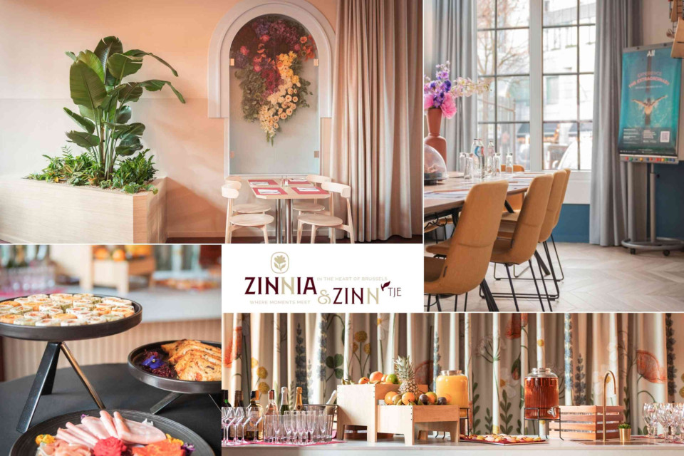 <p class="isSelectedEnd"><strong>Zinnia &amp; Zinn&rsquo;tje Brussels</strong></p>
<p class="isSelectedEnd">A stylish and welcoming venue in the heart of Brussels, Zinnia &amp; Zinn&rsquo;tje is the <strong>perfect setting for meetings, events and gatherings.</strong> The space combines a soft, modern interior with natural elements, creating a relaxed and professional atmosphere.</p>
<p class="isSelectedEnd">From beautifully styled meeting rooms to fresh catering and carefully presented bites, every detail is designed to make your event run smoothly.&nbsp;</p>
<p class="isSelectedEnd">Featured in <a href="https://www.aurales.fr/magazine-01">Les Couleurs du Monde Magazine, edition 02.</a></p>
<p>#Brussels #EventVenue #Meetings #Workspaces #Belgium</p>