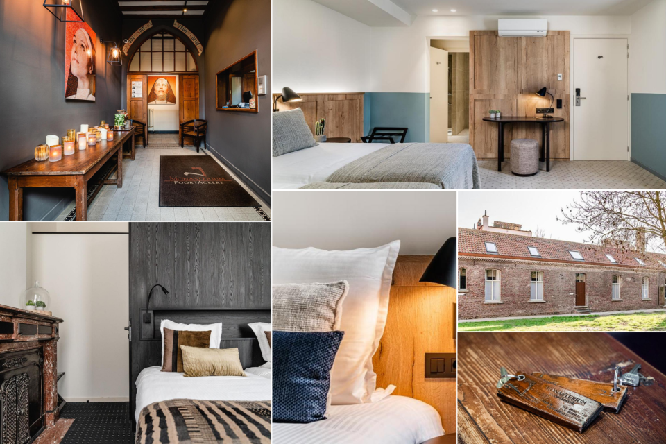 <p class="isSelectedEnd"><strong>Monasterium PoortAckere Ghent &mdash; stay in a former monastery</strong></p>
<p class="isSelectedEnd">Located in Ghent, this hotel is set in a historic monastery, which defines the entire atmosphere.</p>
<p class="isSelectedEnd">The building keeps many original elements:<br>&ndash; long corridors<br>&ndash; high ceilings<br>&ndash; authentic details in wood and stone</p>
<p class="isSelectedEnd">Rooms are simple and calm, with a mix of old and updated features:<br>&ndash; neutral colors<br>&ndash; basic but comfortable setup<br>&ndash; focus on rest rather than design statements</p>
<p class="isSelectedEnd">What stands out is the contrast between historic structure and modern comfort.</p>
<p class="isSelectedEnd">Best for:<br>&ndash; quiet city stays<br>&ndash; travelers who prefer a slower pace<br>&ndash; combining history with a central location</p>
<p class="isSelectedEnd">Visit Saint Bavo&rsquo;s Cathedral and see the Ghent Altarpiece.</p>
<p class="isSelectedEnd">You can book a room <a href="https://book.hotel.eu/hotels/lp65888ec7?source=hotels&amp;placeId=ChIJyT5TL0Jxw0cRZMufwEERueA">here</a></p>
<p>#Belgium #Ghent #Travel #Stay #HistoricStay #CityTrip</p>