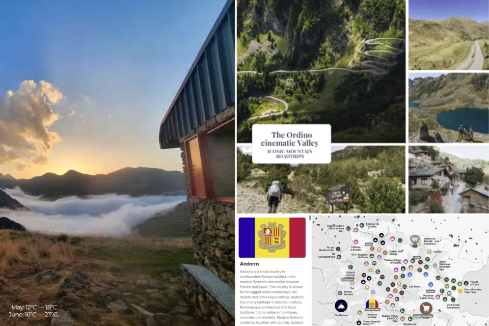 <p class="isSelectedEnd">🌿 <strong>Spring transforms Andorra into one of the quietest mountain escapes in the Pyrenees.</strong></p>
<p class="isSelectedEnd">As the last snow slowly disappears from the peaks, valleys begin turning green again and mountain roads reopen towards hidden lakes, panoramic viewpoints and scenic hiking trails. Villages like Ordino, Llorts and El Serrat reveal a slower rhythm shaped by stone houses, wooden balconies and centuries-old mountain traditions.</p>
<p class="isSelectedEnd">The CG-3 road through the Ordino Valley remains one of the most scenic drives in the country, winding between pine forests, alpine rivers and peaceful valleys filled with wildflowers. Further into the mountains, places like Sorteny Nature Park offer hiking trails surrounded by untouched Pyrenean landscapes and fresh mountain air.</p>
<p class="isSelectedEnd">Beyond its landscapes, Andorra is also known for its quieter wellness atmosphere. Thermal spas hidden between the mountains create the perfect setting to unwind after long walks, scenic drives and days spent exploring the Pyrenees.</p>
<p class="isSelectedEnd"><strong><a href="p/andorra">Ask the map for scenic routes, hidden villages &amp; hiking trails.</a></strong></p>
<p>#Andorra #Pyrenees #Ordino #MountainEscape #ScenicRoads #NatureTravel #HiddenEurope #SlowTravel #LesCouleursDuMonde</p>