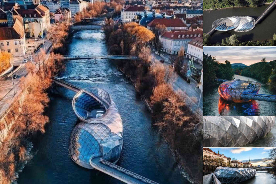 <p class="isSelectedEnd">🌉 <strong>An Icon of Modern Graz</strong></p>
<p class="isSelectedEnd">Floating on the River Mur, the Murinsel has become one of Graz's most recognisable landmarks. Part bridge, part public space and part architectural statement, its striking design offers a fascinating contrast to the city's historic streets and red-tiled rooftops.</p>
<p class="isSelectedEnd">Created as a symbol of Graz's year as European Capital of Culture, the structure reflects the city's creative spirit and forward-thinking character. By day, its glass and steel surface catches the light above the river. By night, it becomes an illuminated focal point in the heart of the city.</p>
<p class="isSelectedEnd"><a href="https://www.getyourguide.com/graz-l32599/?partner_id=GZ1KO7T&amp;utm_medium=travel_agent">Graz</a> is often celebrated for its Renaissance courtyards, charming squares and vibrant caf&eacute; culture, yet places like the Murinsel reveal another side of the city, one where contemporary architecture sits comfortably alongside centuries of history.</p>
<p class="isSelectedEnd">A reminder that some of Europe's most interesting cities continue to evolve while remaining true to their heritage.</p>
<p>#Graz #Murinsel #VisitAustria #Architecture #CityBreak #TravelAustria #ModernDesign</p>