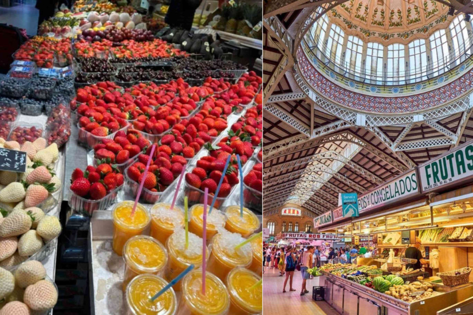 <p data-start="0" data-end="56">🍊 <strong data-start="3" data-end="56">Valencia's Culinary Heart: A Feast for the Senses</strong></p>
<p data-start="58" data-end="397">Step inside the magnificent <strong data-start="86" data-end="105">Mercado Central</strong> and discover the flavours that define <a href="https://www.getyourguide.com/valencia-l49?partner_id=GZ1KO7T&amp;utm_medium=travel_agent">Valencia</a>. Beneath its stunning Art Nouveau dome, colourful stalls overflow with fresh strawberries, citrus fruits, seasonal produce and local delicacies. More than just a market, it is a vibrant gathering place where locals have shopped for generations.</p>
<p data-start="426" data-end="787">Valencia's culinary traditions come alive in Mercado Central. Sample freshly squeezed orange juice, browse artisan cheeses and cured meats and discover the ingredients behind the city's world-famous paella. Just a short stroll away, visitors can explore medieval streets, historic squares and architectural treasures that tell the story of Valencia's rich past.</p>
<p data-start="810" data-end="1167">Stay at&nbsp;<a href="https://book.hotel.eu/hotels/lp62cbd?source=hotels&amp;placeId=ChIJu6NRj61IYA0RE_dQvkfd5IQ"><strong data-start="818" data-end="832">Caro Hotel</strong></a>, one of Valencia's most distinctive boutique hotels. Set within a beautifully restored palace in the historic centre, the hotel blends centuries of history with contemporary luxury. Its location makes it perfect for exploring Mercado Central, discovering hidden corners of the Old Town and experiencing Valencia's renowned food scene.</p>
<p data-start="1169" data-end="1199">📍 <strong data-start="1172" data-end="1199">Recognisable landmarks:</strong></p>
<ul data-start="1200" data-end="1323">
<li data-section-id="vyiyxk" data-start="1200" data-end="1217">Mercado Central</li>
<li data-section-id="8ciekc" data-start="1218" data-end="1239"><a href="https://www.getyourguide.com/s/?q=La+Lonja+de+la+Seda&amp;searchSource=3&amp;src=search_bar&amp;partner_id=GZ1KO7T&amp;utm_medium=travel_agent">La Lonja de la Seda</a></li>
<li data-section-id="g2blsk" data-start="1240" data-end="1265"><a href="https://www.getyourguide.com/santos-juanes-church-valencia-l183240/?partner_id=GZ1KO7T&amp;utm_medium=travel_agent">Church of Santos Juanes</a></li>
<li data-section-id="1fa1vkp" data-start="1266" data-end="1281"><a href="https://www.getyourguide.com/plaza-redonda-l10780/?partner_id=GZ1KO7T&amp;utm_medium=travel_agent">Plaza Redonda</a></li>
<li data-section-id="18u2kcz" data-start="1282" data-end="1302"><a href="https://www.getyourguide.com/valencia-cathedral-l34130/?partner_id=GZ1KO7T&amp;utm_medium=travel_agent">Valencia Cathedral</a></li>
<li data-section-id="csilk3" data-start="1303" data-end="1323"><a href="https://www.getyourguide.com/plaza-de-la-virgen-blanca-l270171/?partner_id=GZ1KO7T&amp;utm_medium=travel_agent">Plaza de la Virgen</a></li>
</ul>
<p data-start="1325" data-end="1398">#Valencia #FoodLoversTravel #SpanishCulture #HistoricCities #TasteOfSpain</p>